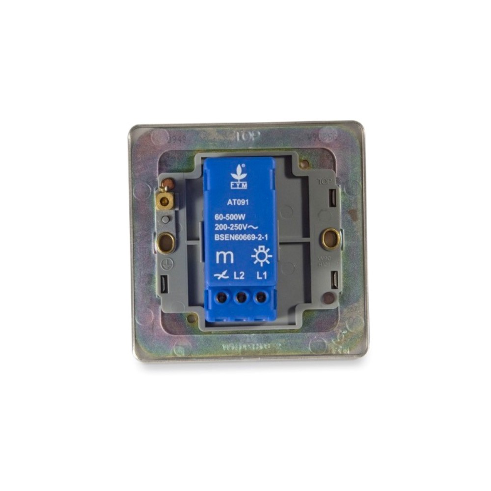  FYM 500W 1 Gang 2 Way Push On/Off Dimmer Switch