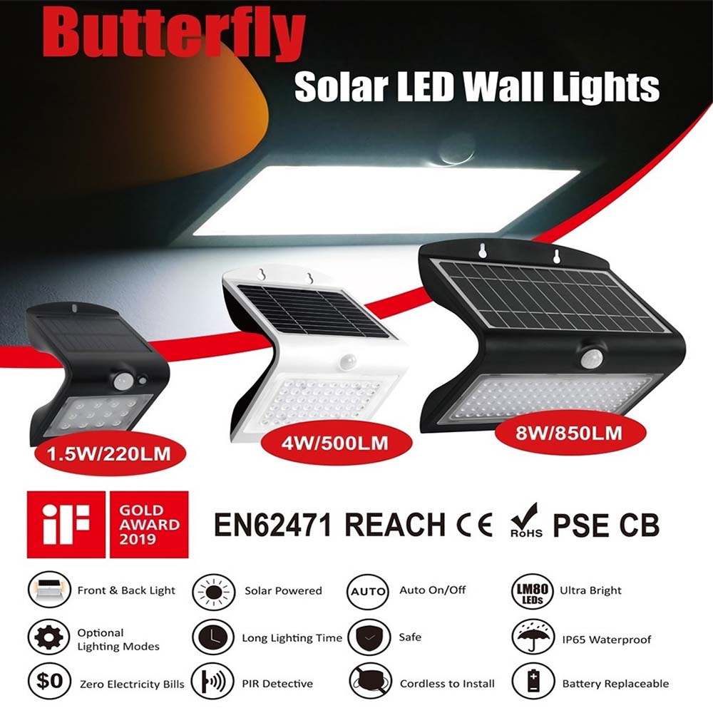 Outdoor Solar Wall Light